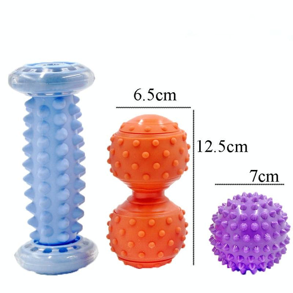 Plantar Fascia Massage Ball Set Blue Foot Bottom Bump Peanut 7Cm Tattan Muscle Relaxation Fitness Hand Holding Massagers