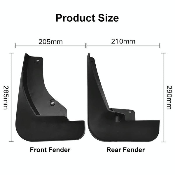 For Nissan Kicks 2017 2022 4Pcs / Set Car Auto Soft Plastic Splash Flaps Fender Guard Fenders & Mud Guards