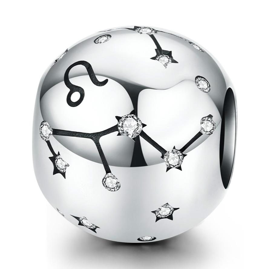925 Sterling Silver Diy Zodiac Bracelet Beads Leo Style Charms & Pendants