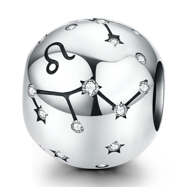 925 Sterling Silver Diy Zodiac Bracelet Beads Leo Style Charms & Pendants