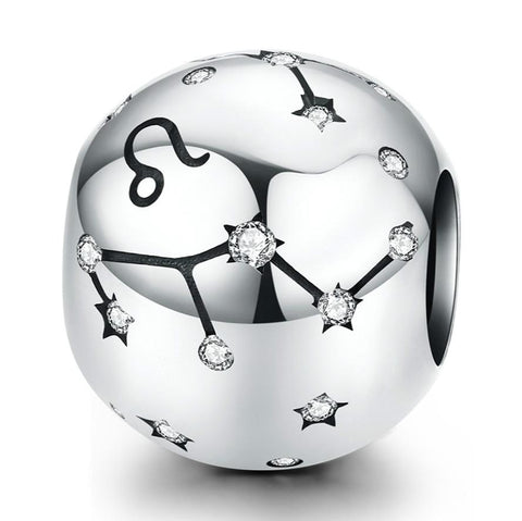 925 Sterling Silver Diy Zodiac Bracelet Beads Leo Style Charms & Pendants