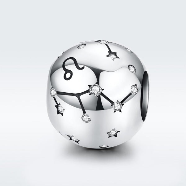925 Sterling Silver Diy Zodiac Bracelet Beads Leo Style Charms & Pendants