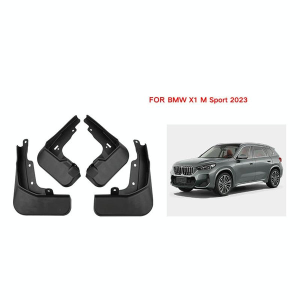 For Bmw X1 M Sports 2023 4Pcs / Set Car Auto Soft Plastic Splash Flaps Fender Guard Mud Flaps