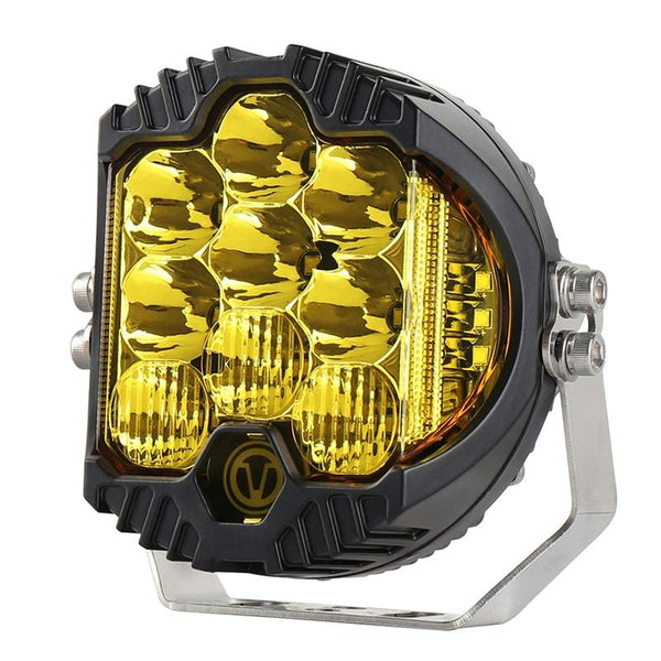 5 Inch Dc12v 30V 5000Lm 6500K 50W Car Led Light On Three Sides Headlight For Jeep Wrangler Gold Led Car Lights