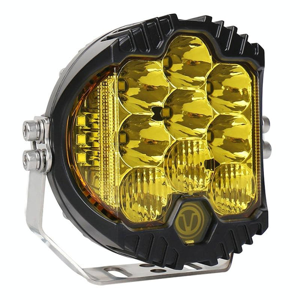 5 Inch Dc12v 30V 5000Lm 6500K 50W Car Led Light On Three Sides Headlight For Jeep Wrangler Gold Led Car Lights