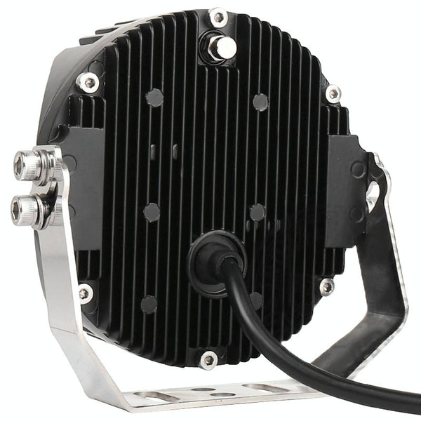 5 Inch Dc12v 30V 5000Lm 6500K 50W Car Led Light On Three Sides Headlight For Jeep Wrangler Gold Led Car Lights