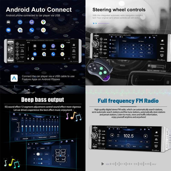 5.1 Inch Ips Capacitive Carplay Player + Ahd Camera Other Car Video