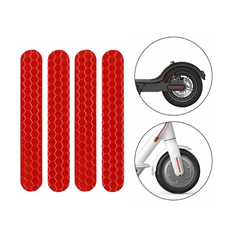 Scooter Mudguard Reflective Stickers For Ninebot Max G30 Red Accessories Parts