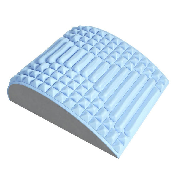 Blue Lumbar Massager For Spinal Stretching And Relaxation Solid Colour Massagers