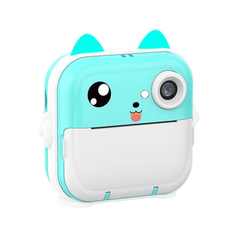 Instant Camera With Thermal Printer And Hd Video Blue 16G Digital Cameras