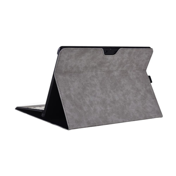 Light Gray Leather Tablet Case For Microsoft Surface Pro X 13 Inch Laptop Cases & Bags