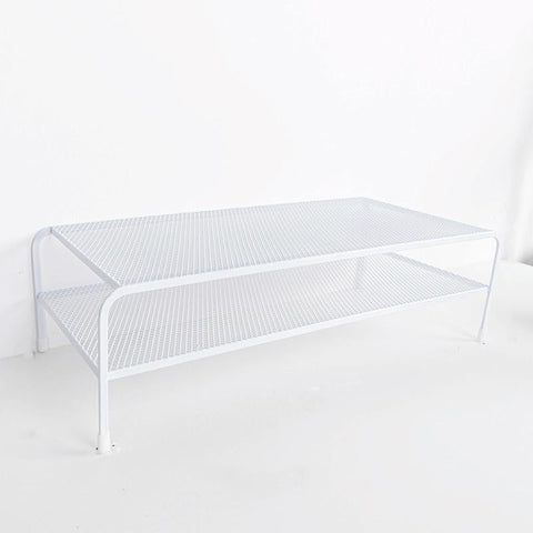 Desk Organizer Bracket For Elevated Computer Monitor Wrought Iron Deepen Dual Layer Monitor Mounts & Stands