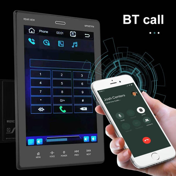 9.5 Inch Vertical Screen Car Mp5 Player + Ahd Camera Other Car Video