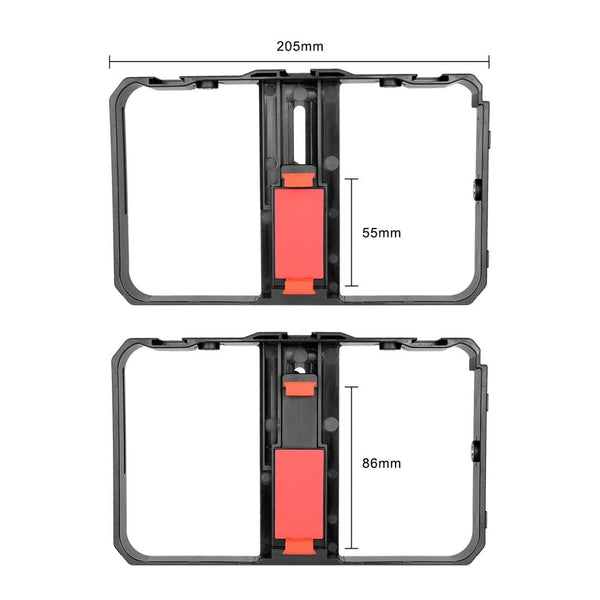 Vlogging Live Broadcast Led Selfie Light Video Rig With Smartphone Handle And Tripod Selfie Lights