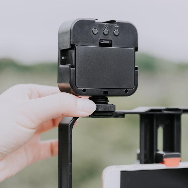 Vlogging Live Broadcast Led Selfie Light Video Rig With Smartphone Handle And Tripod Selfie Lights