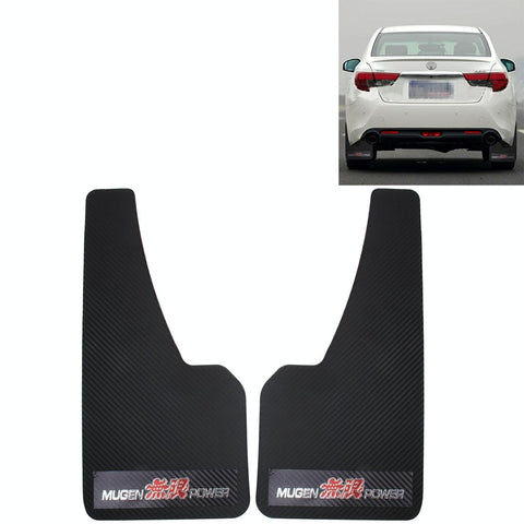 A Pair 3D Carbon Universal Racing Mudflaps Fender Guard Fenders & Mud Guards