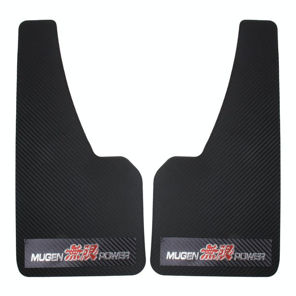 A Pair 3D Carbon Universal Racing Mudflaps Fender Guard Fenders & Mud Guards