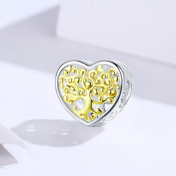 925 Sterling Silver Diy Bracelet Accessories Heart Beads Charms & Pendants