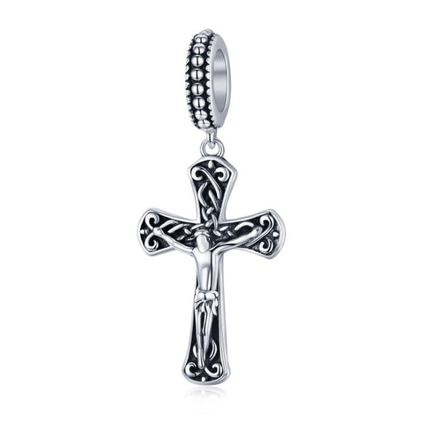 925 Sterling Silver Cross Pendant For Diy Bracelets Charms & Pendants