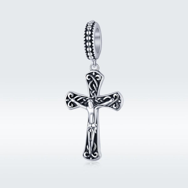 925 Sterling Silver Cross Pendant For Diy Bracelets Charms & Pendants
