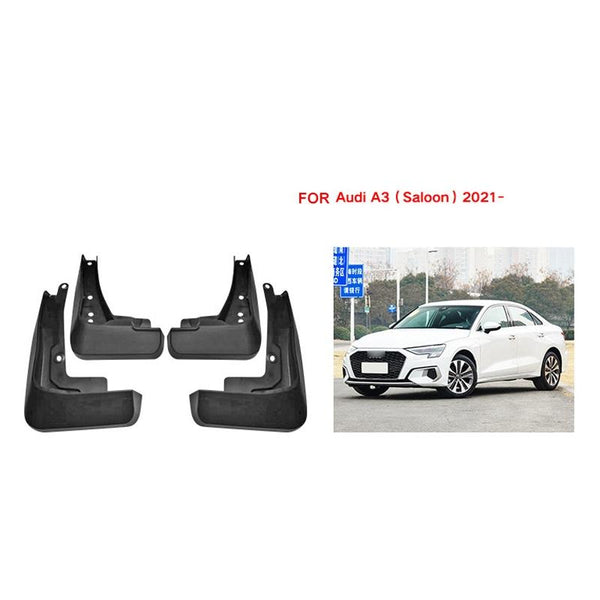 For Audi A3 Sedan 2021 4Pcs / Set Car Auto Soft Plastic Splash Flaps Fender Guard Fenders & Mud Guards