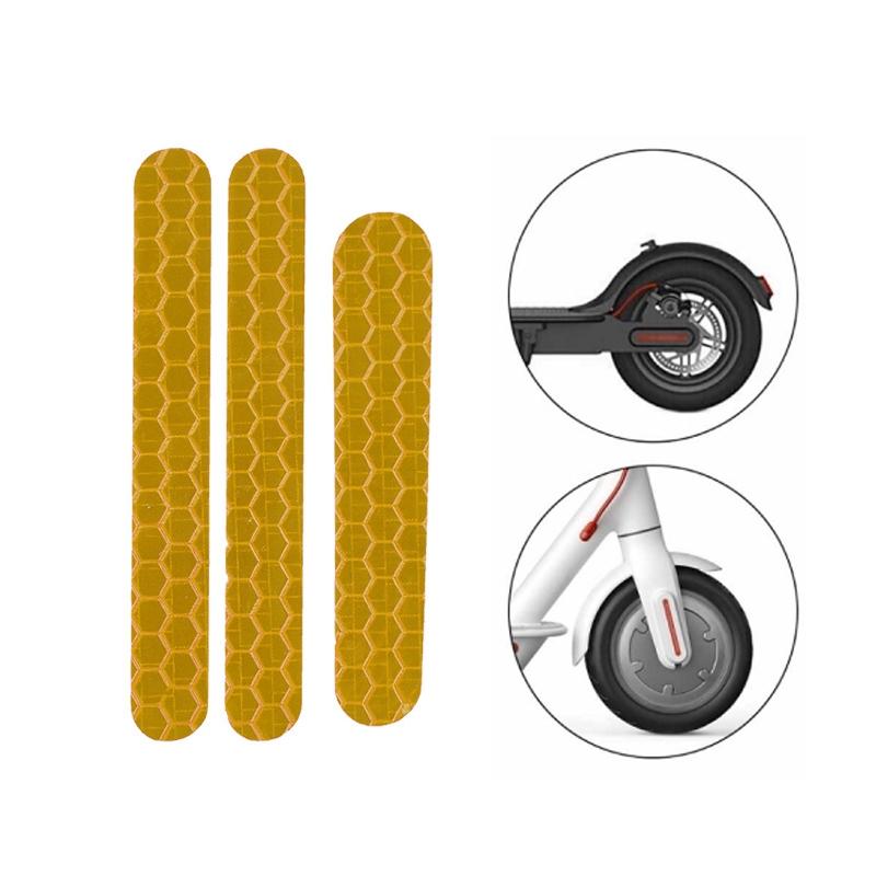 Scooter Mudguard Reflective Stickers For Ninebot Es2 Yellow Accessories Parts