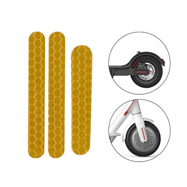 Scooter Mudguard Reflective Stickers For Ninebot Es2 Yellow Accessories Parts