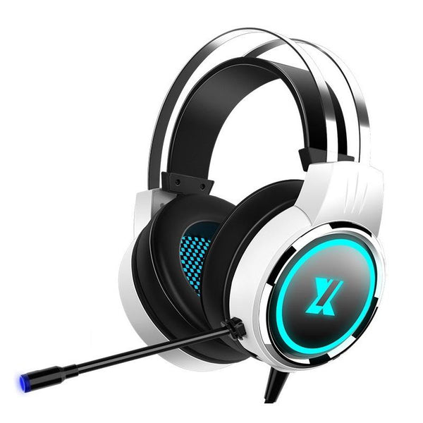 X8 Double Hole Gaming Headset With Mic Stars White Headsets