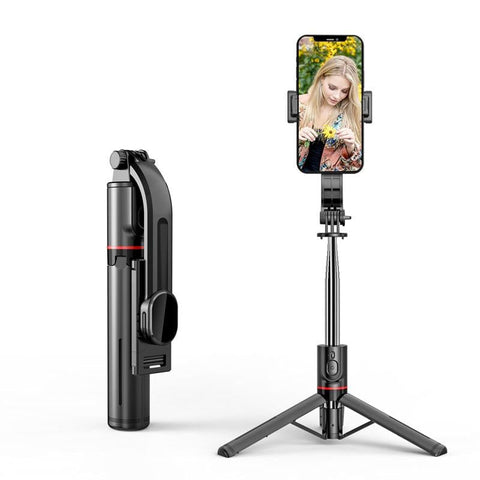 Bluetooth Remote Selfie Stick With Tripod Phone Holder For Audio And Video Use Selfie Sticks