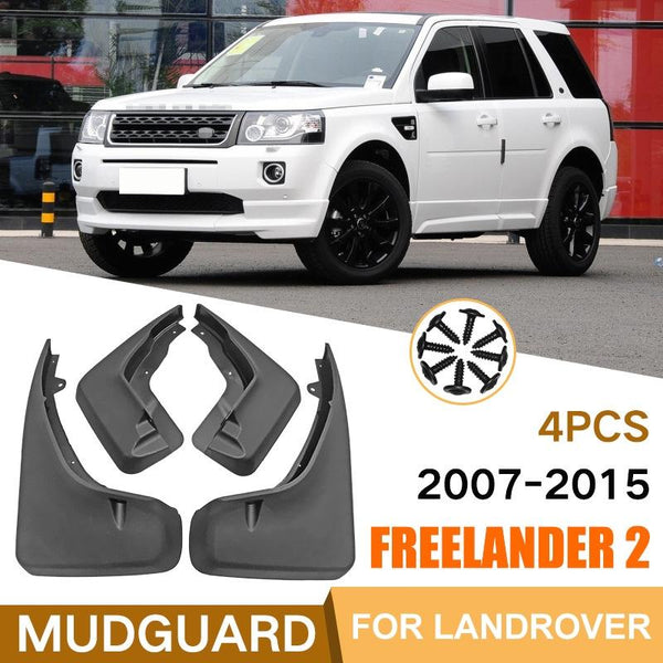 For Land Rover Freelander 2 Lr2 2007 2015 4Pcs / Set Car Auto Soft Plastic Splash Flaps Fender Guard Fenders & Mud Guards