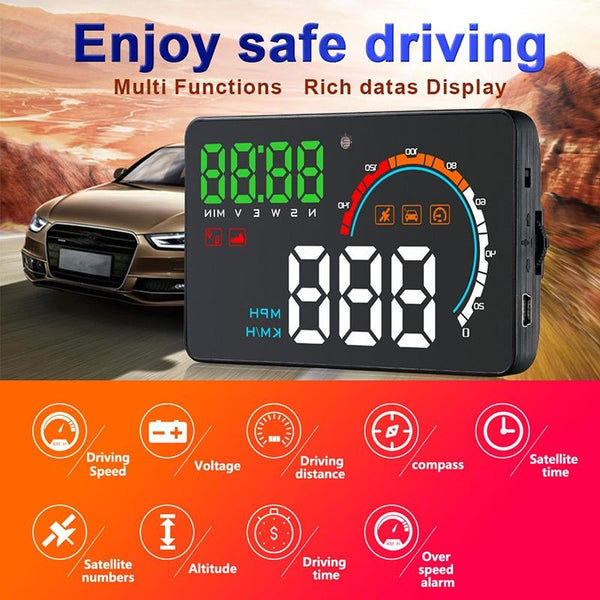 4 Inch Locator Technology Head Up Display Speed Direction Distance Kilometres Other Car Audio