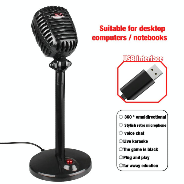 2.2M Usb Voice Chat Microphone 360 Degree Rotatable For Video Conferencing Microphones