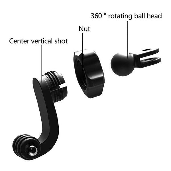 Universal Action Camera Adapter For Vertical And Horizontal Shooting 2 Pack Cables & Adapters