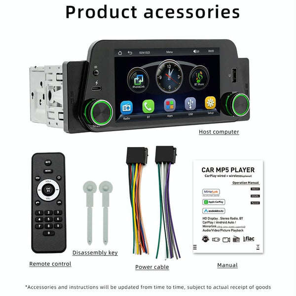 5 Inch Bluetooth Mp5 Car Radio Hands Free Other Car Audio