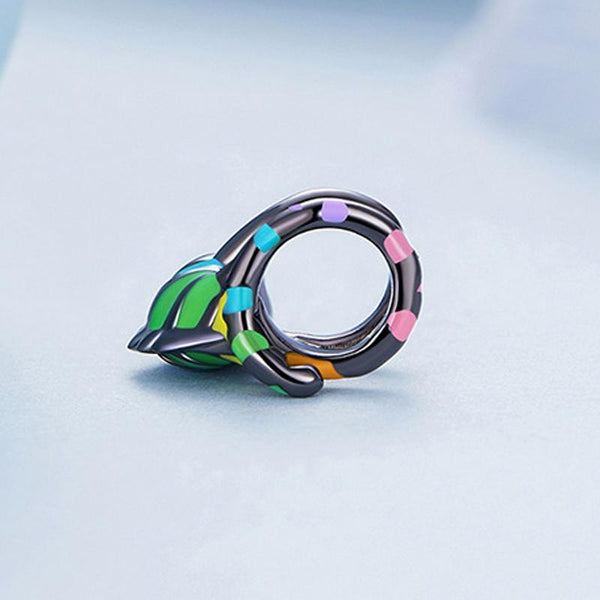 925 Sterling Silver Chameleon Beads For Diy Bracelets Charms & Pendants