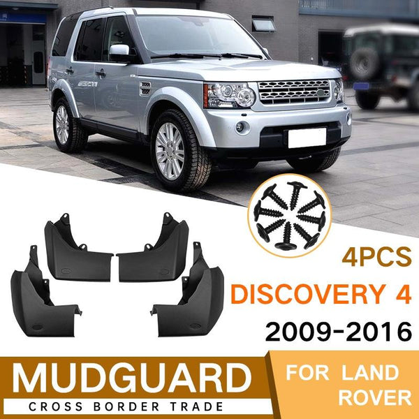 For Land Rover Discovery 4 2009 2016 4Pcs / Set Car Auto Soft Plastic Splash Flaps Fender Guard Fenders & Mud Guards