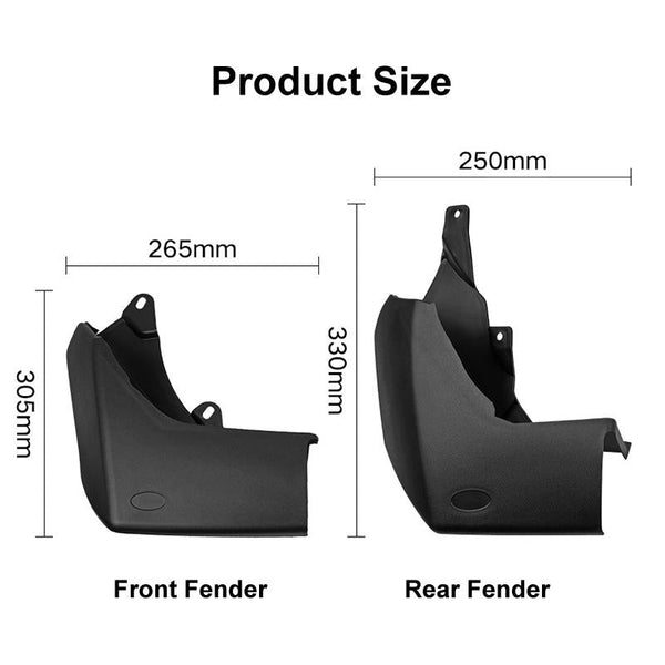 For Land Rover Discovery 4 2009 2016 4Pcs / Set Car Auto Soft Plastic Splash Flaps Fender Guard Fenders & Mud Guards