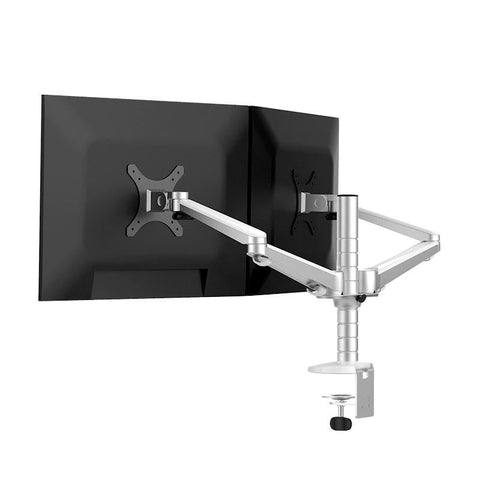 Double Arm Aluminum Desktop Monitor Mount Stand Compact Monitor Mounts & Stands