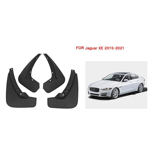 For Jaguar Xe 2015 2021 4Pcs / Set Car Auto Soft Plastic Splash Flaps Fender Guard Fenders & Mud Guards