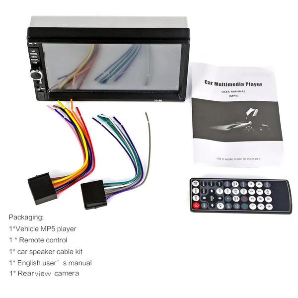 7 Inch Hd Touch Car Radio W / Bluetooth Remote Rearview Camera 6800 Module Fm Tf Usb Other Car Video