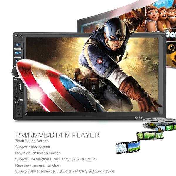 7 Inch Hd Touch Car Radio W / Bluetooth Remote Rearview Camera 6800 Module Fm Tf Usb Other Car Video