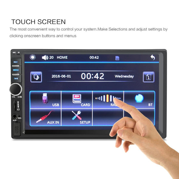 7 Inch Hd Touch Car Radio W / Bluetooth Remote Rearview Camera 6800 Module Fm Tf Usb Other Car Video