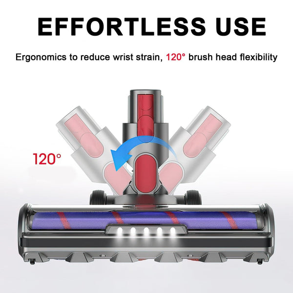 Soft Bristle Roller Brush With Light For Dyson Vacuum Cleaners Vacuum Cleaner Parts
