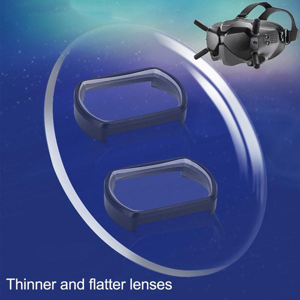 2 Pcs Myopia Glasses Lens Vision Correction Aspherical For Dji Fpv Goggles V2 Camera Drone Accessories