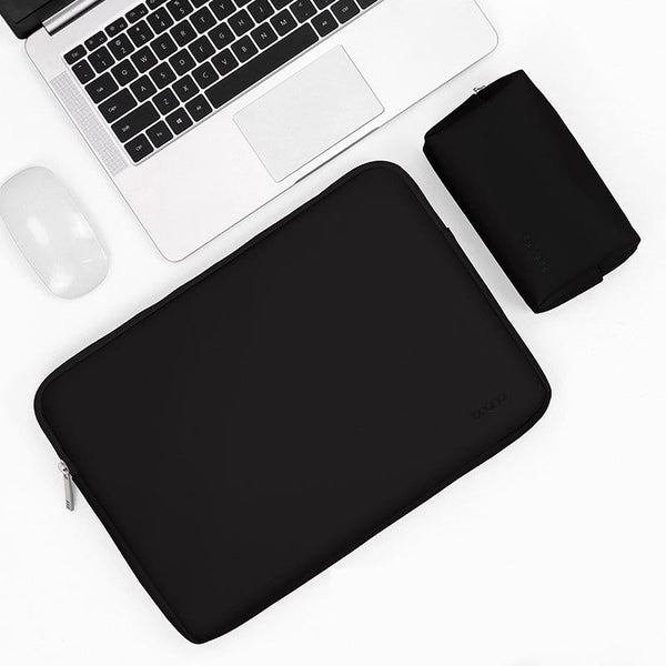Parallel Deals Pu Leather Laptop Bag Midnight Black Power 11/12 Inch Laptop Cases & Bags