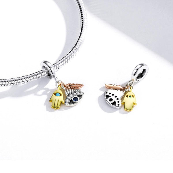 925 Sterling Silver Feather Pendant For Diy Bracelets & Necklaces Charms & Pendants