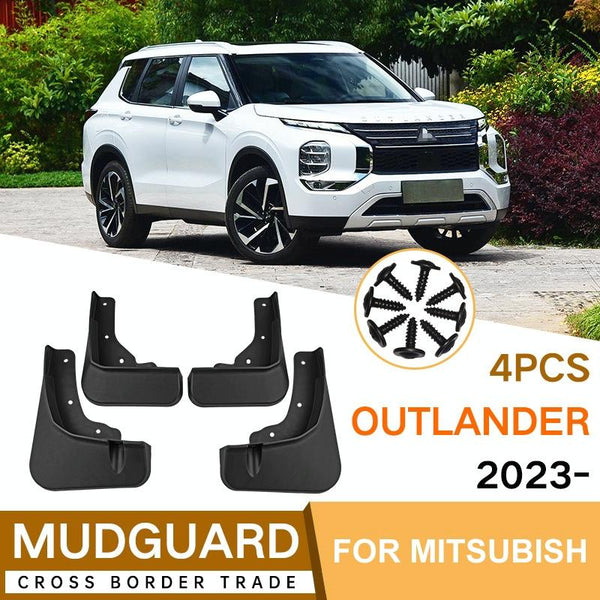 For Mitsubishi Outlander 2023 4Pcs / Set Car Auto Soft Plastic Splash Flaps Fender Guard Fenders & Mud Guards
