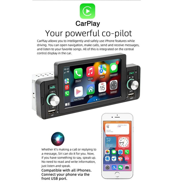 5 Inch Car Bluetooth Mp5 Player Phone Mirror Link Steering Wheel Control Other Car Audio