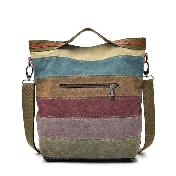 Multi Layer Canvas Crossbody Bag For Women Simple Design Women's Bags & Handbags