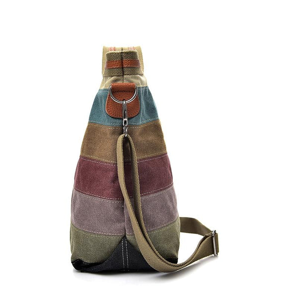 Multi Layer Canvas Crossbody Bag For Women Simple Design Women's Bags & Handbags